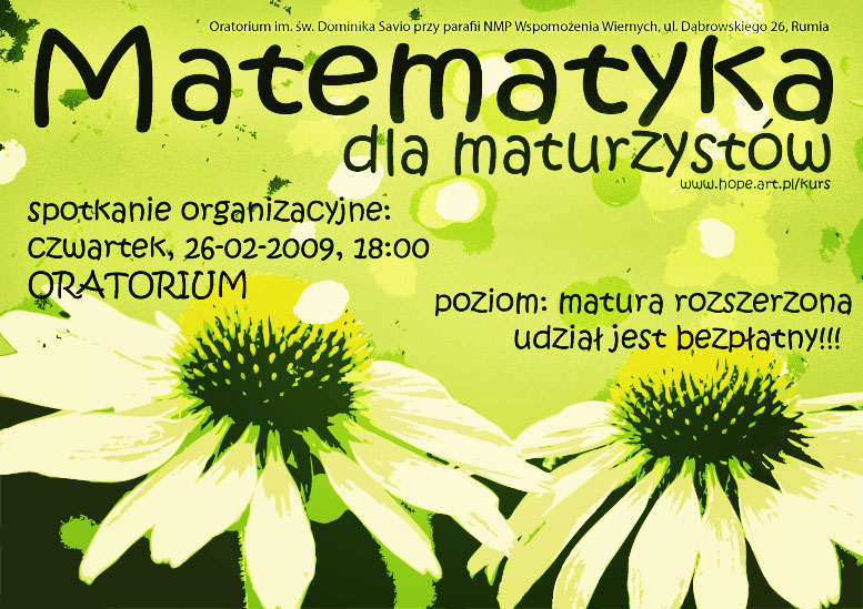 plakat maturalny 2009